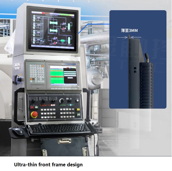 Reaction Time 5ms Touch Screen Computer Monitor Prevent Dust Industrial