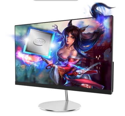 178 Degree Visual Angle White All In One Desktop Pc 23.8&quot; 1920x1080 250nits