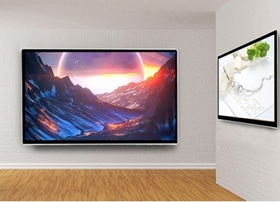 Hanging Touch Screen Advertising Display  Wall Mounted Reaction Speed 2.5ms