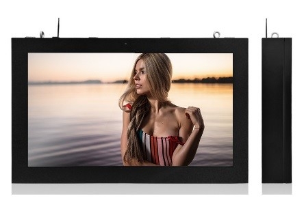 Screen Dimension 55&quot; Wall Mounted Digital Advertising Screen Touch LED Display