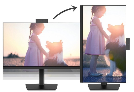 1920x1080 5M Camera AIO Touchscreen Desktop Computers Rotate Clockwise 90 Degree