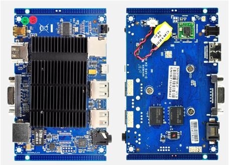 OEM UEFI Motherboard For Industrial Mini PC Intel Z3735 4 Core Storage 32G EMMC