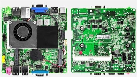 120x120mm Mini PC Motherboard Intel 1037U 2 Core 1 X HDMI Interface 1 X VGA Connection