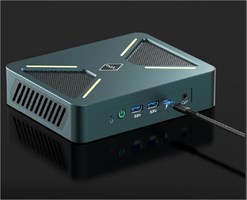 Black/Silver 0.3Kg Mini PC Desktop Host 128G  Storage With Upgradeable Wifi/CPU/OS