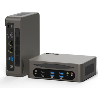 Black/Silver 256GB SSD Mini PC With Dual OS (Windows 10/11 Or Android) I7-10th